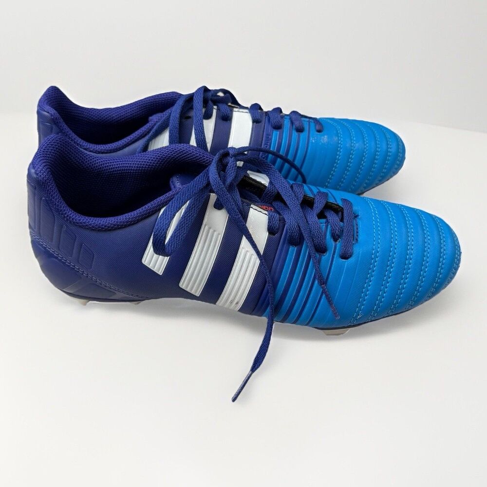 Adidas Nitrocharge 4.0 Soccer Cleats Purple White Blue Mens‎ 7.5